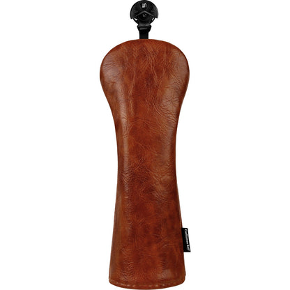 Custom Brown Oiled Leather Golf Head Cover