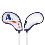 White Lucky Coin Embroidery Magnet Iron Cover Set 10pcs