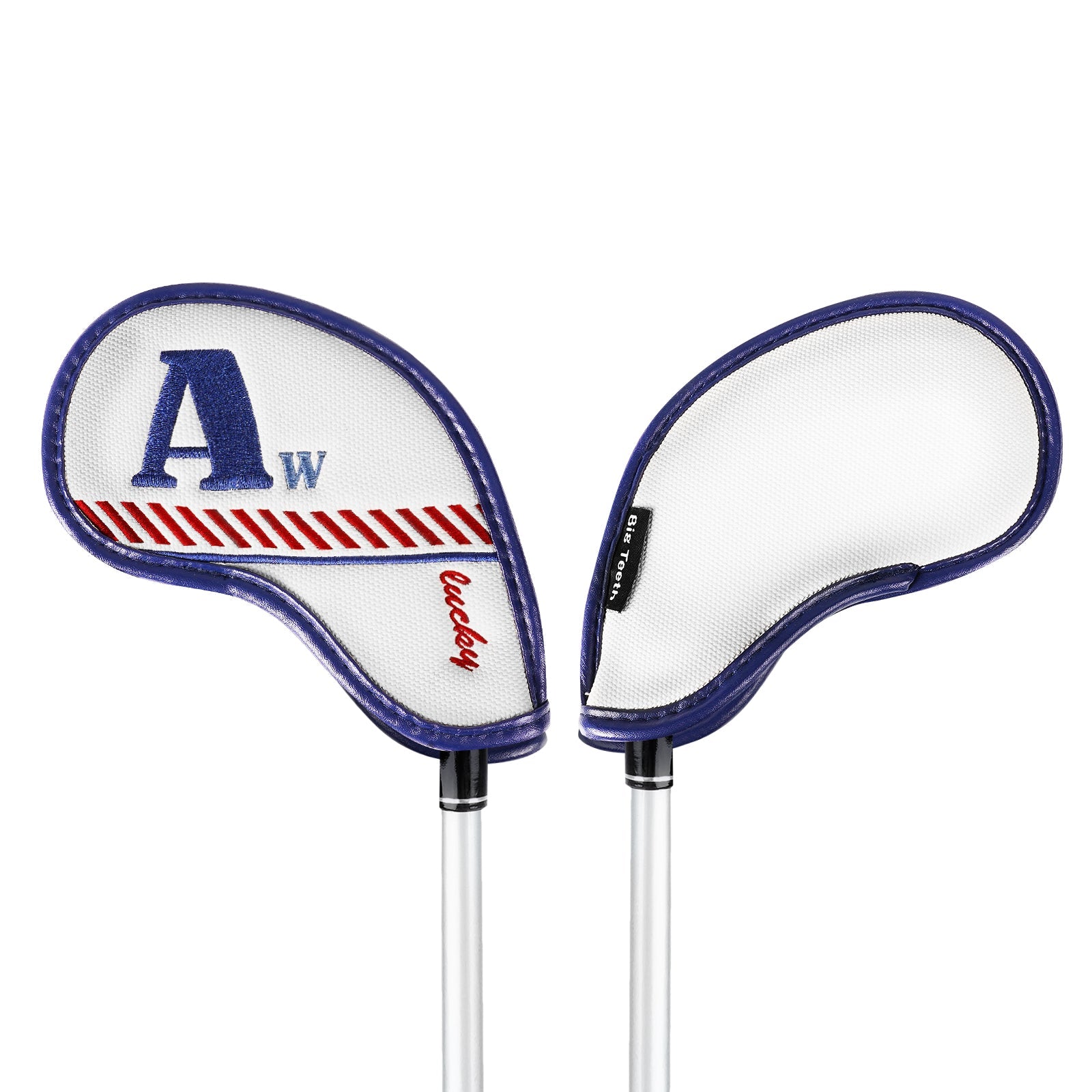 White Lucky Coin Embroidery Magnet Iron Cover Set 10pcs