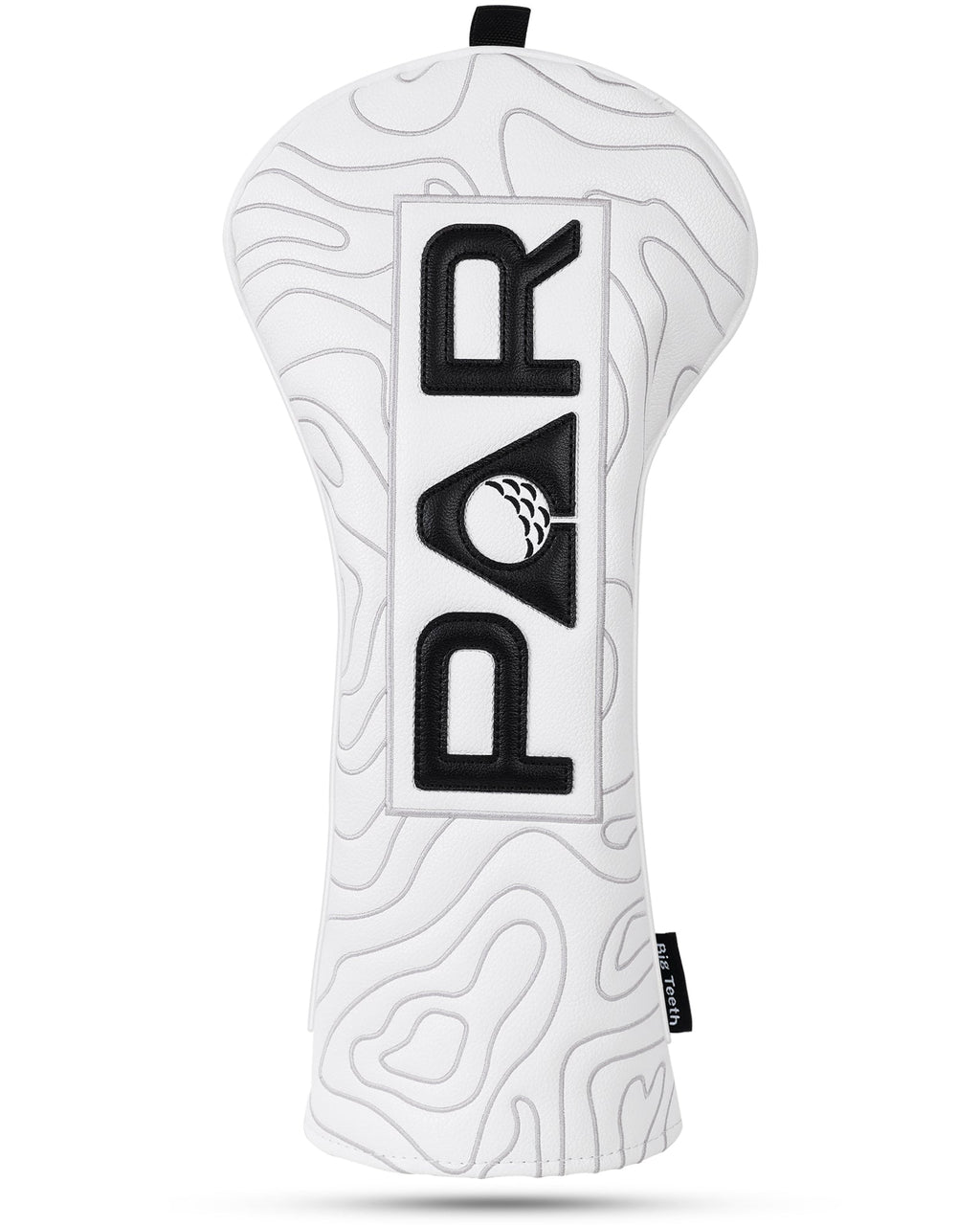 White Map Pattern PAR Patch Golf Headcover Set
