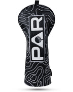 Black Map Pattern PAR Patch Golf Headcover Set