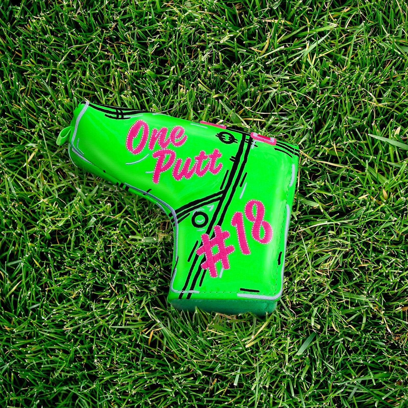 Green Putt Blade Head Cover