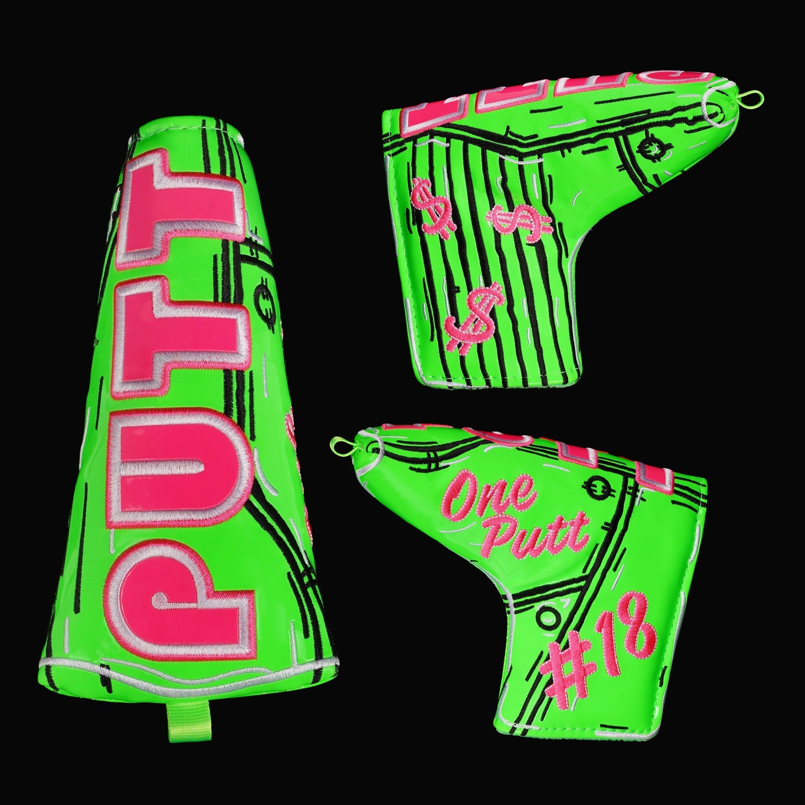 Green Putt Blade Head Cover