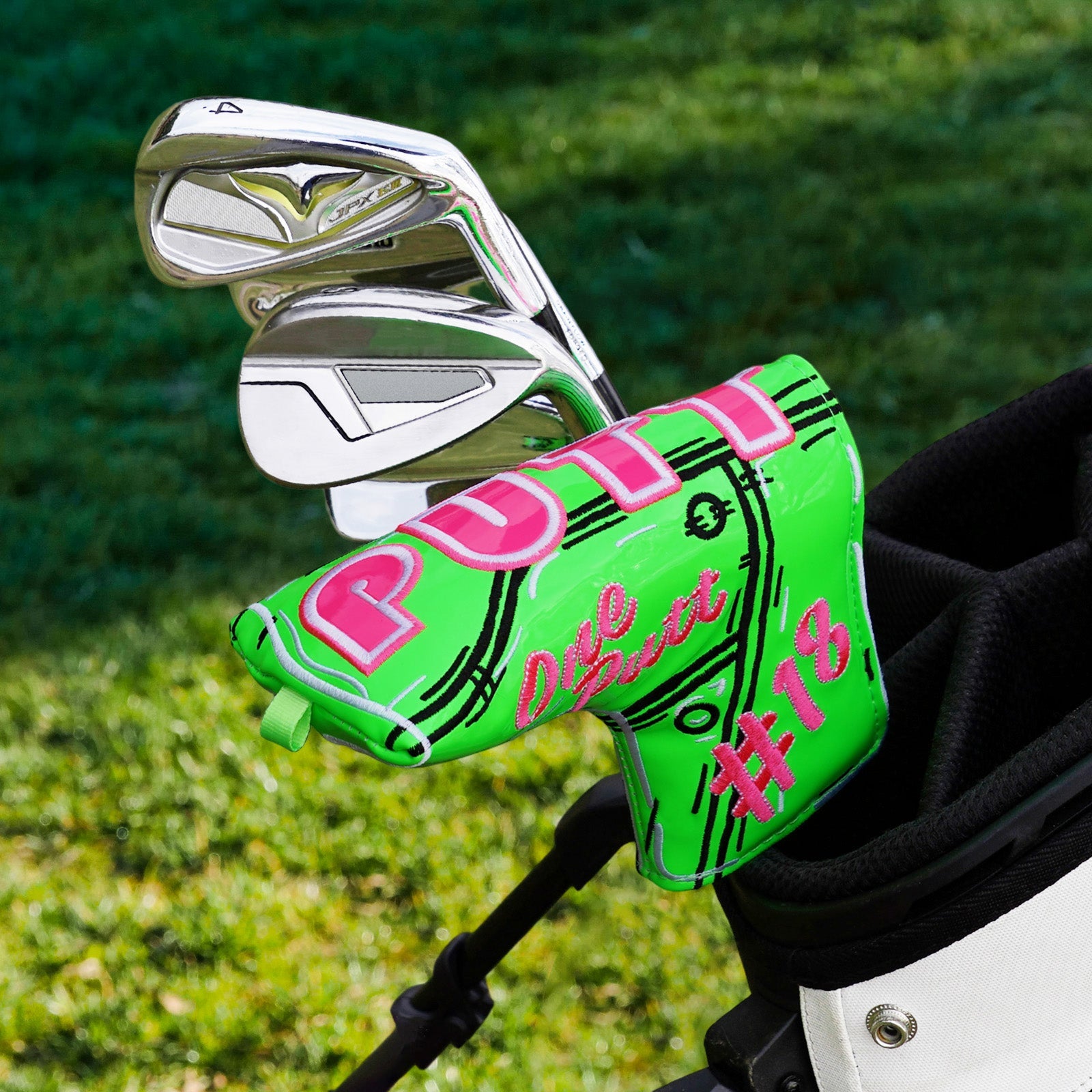 Green Putt Blade Head Cover