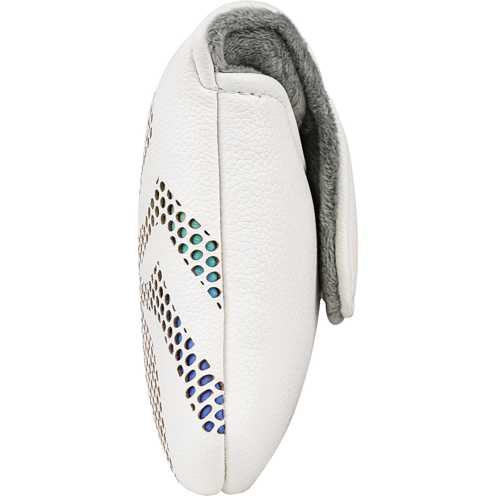 White PU Colorful Spider Square Head Cover