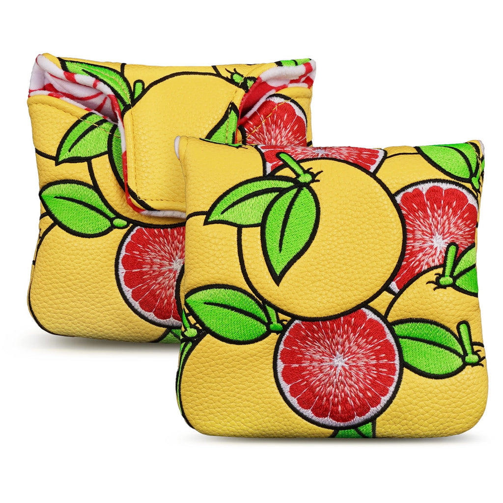 Yellow Pomelo Square Putter Head Cover