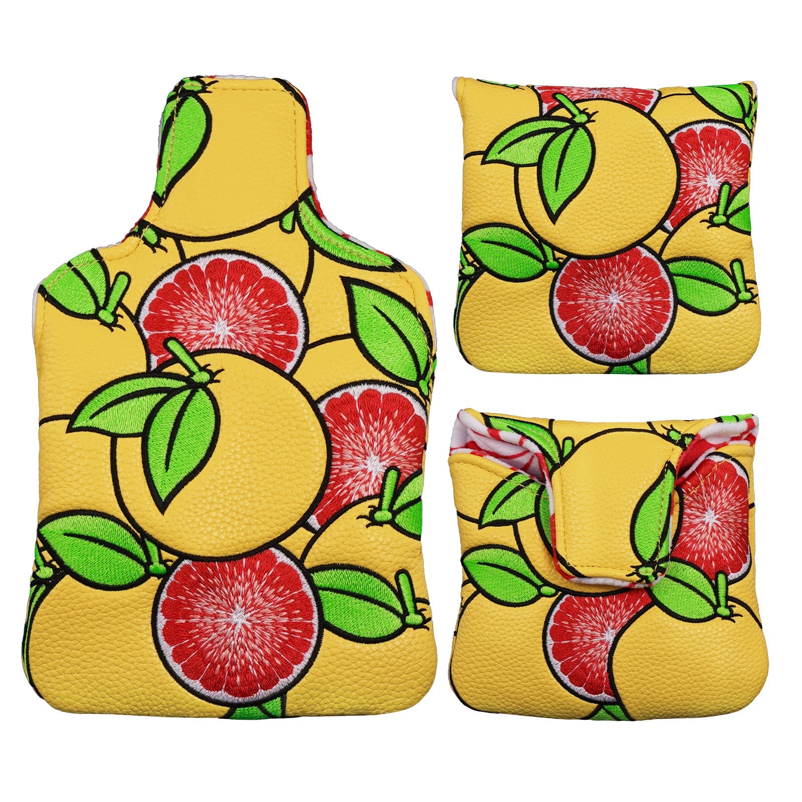 Yellow Pomelo Square Putter Head Cover