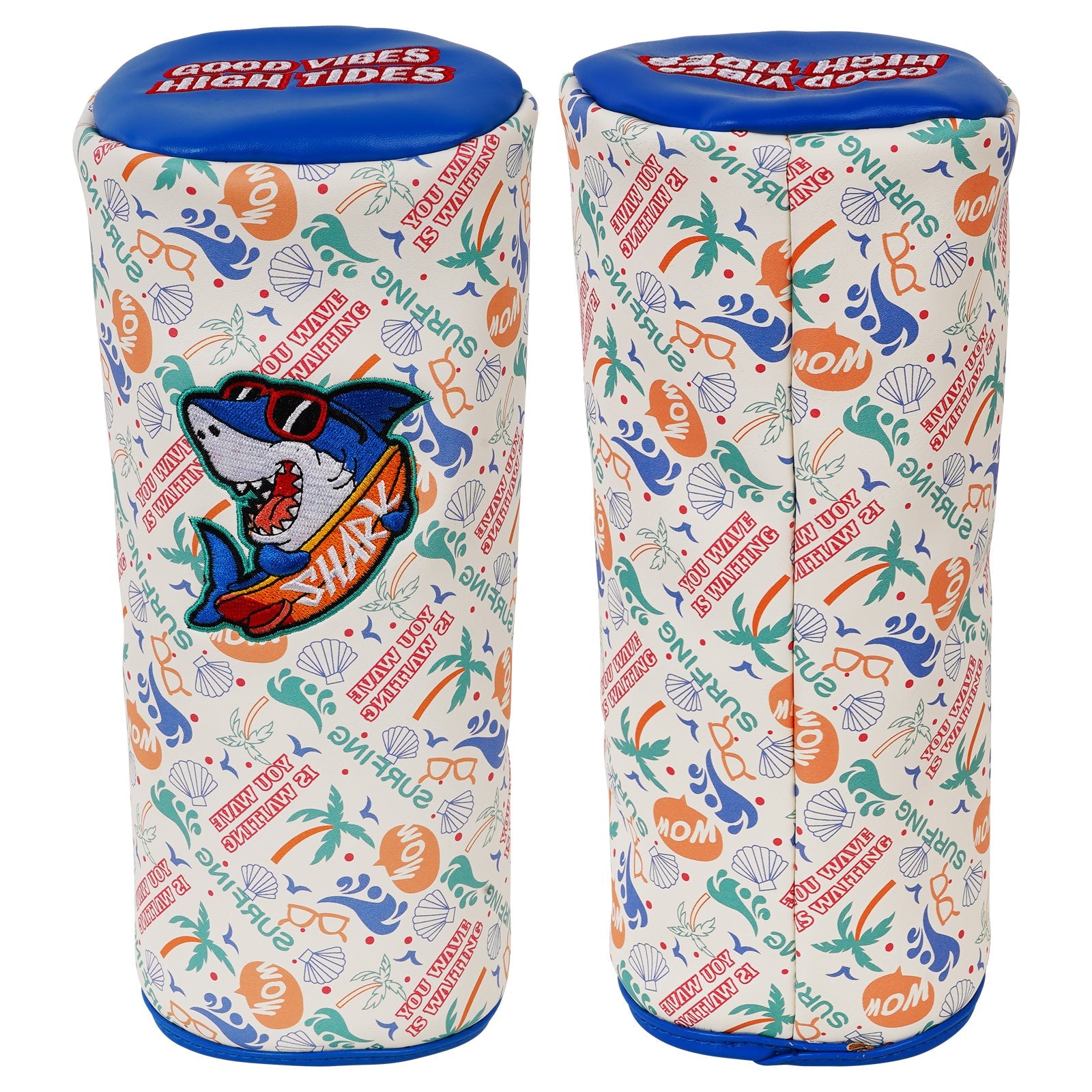 White Shark Straight Barrel Golf Head Cover Set