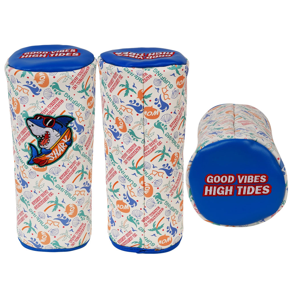 White Shark Straight Barrel Golf Head Cover Set