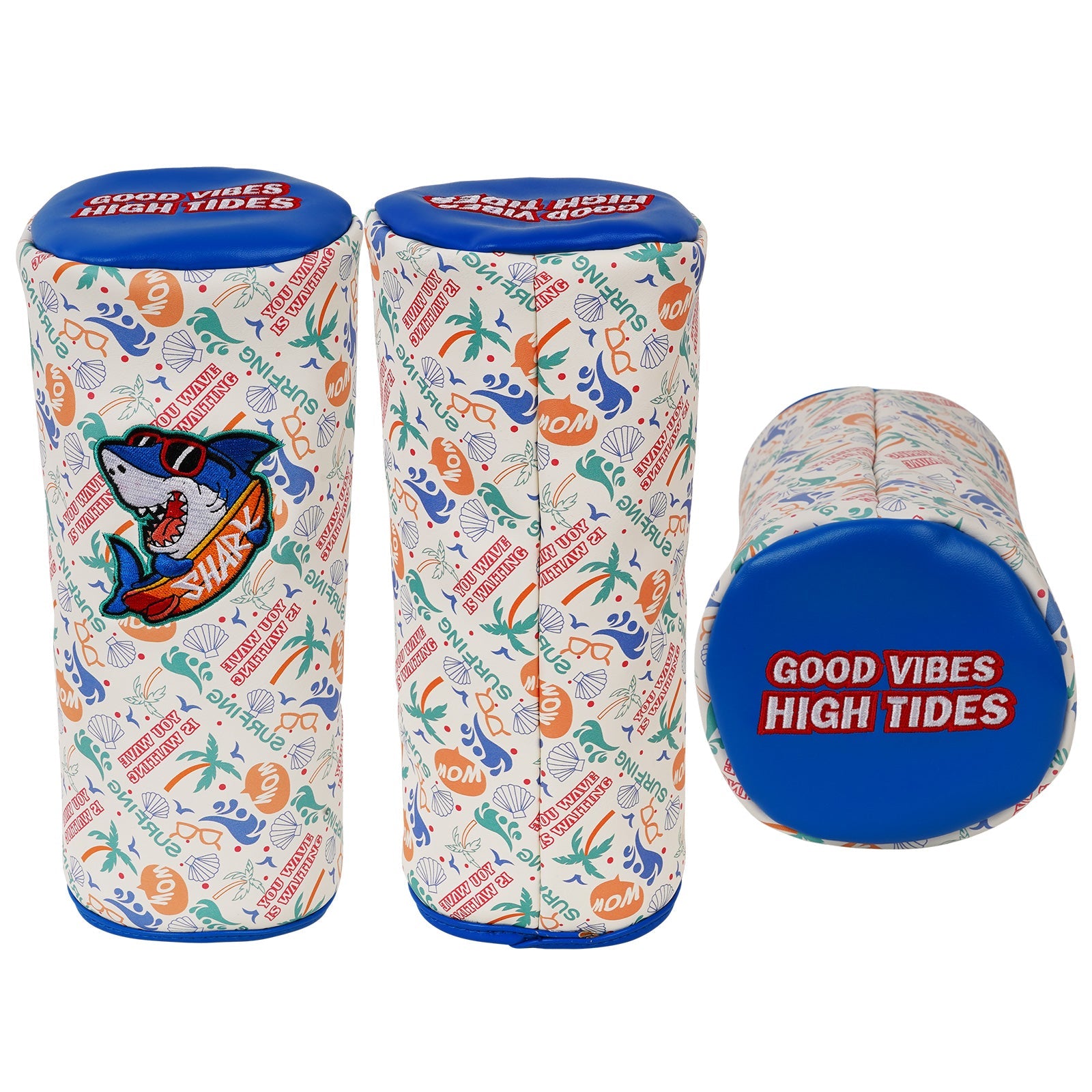 White Shark Straight Barrel Golf Head Cover Set