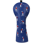 Blue Golfer Driver Head Cover Set