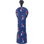 Blue Golfer Driver Head Cover Set