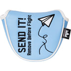 Sky Blue Airplane Mallet Head Cover