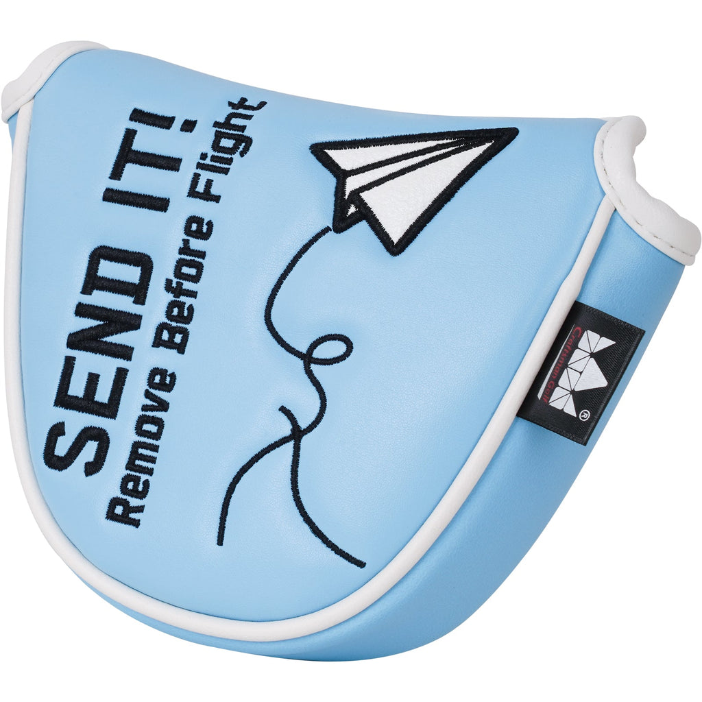Sky Blue Airplane Mallet Head Cover
