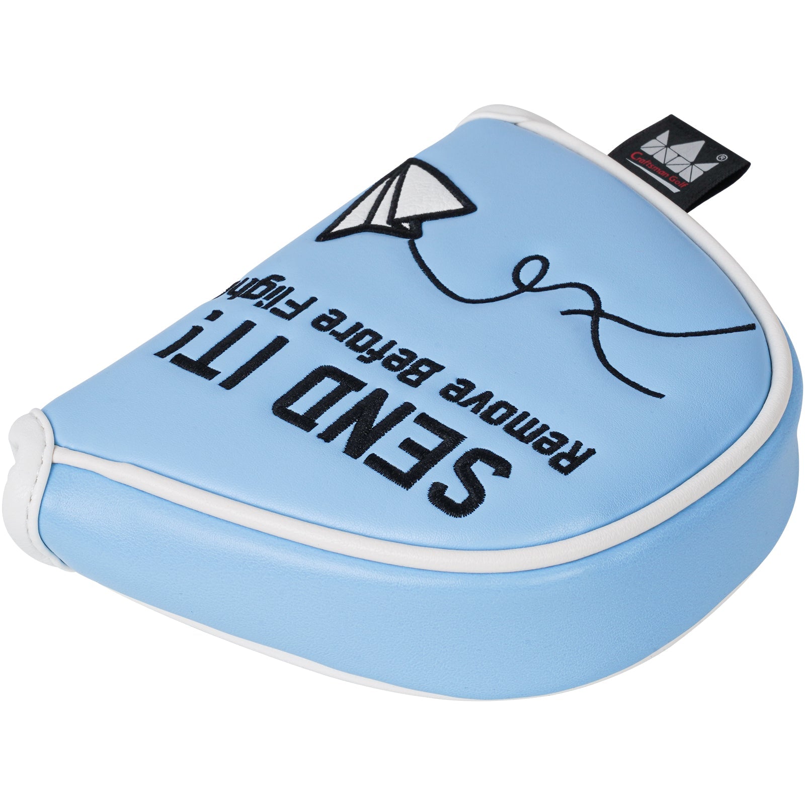 Sky Blue Airplane Mallet Head Cover