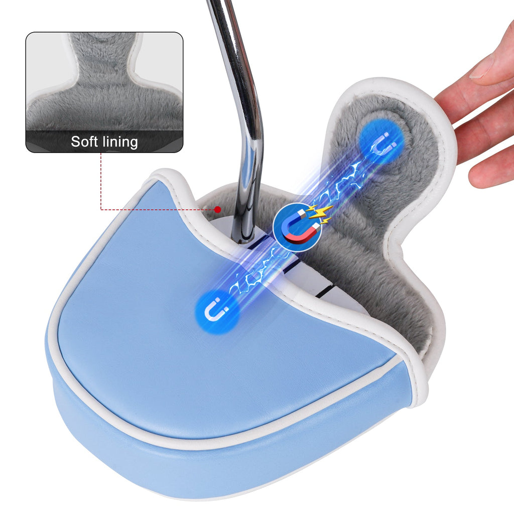 Sky Blue Airplane Mallet Head Cover