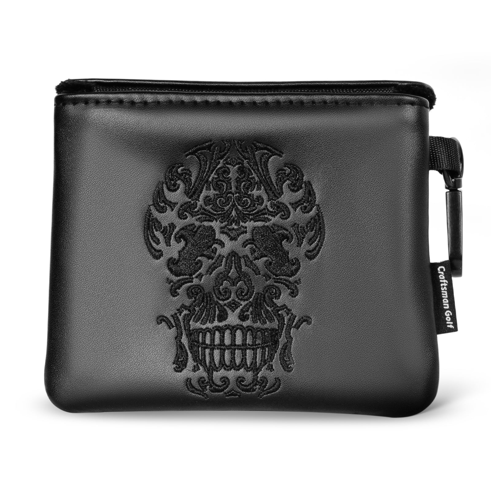 Black PU Skull Embroidery Single-ear Magnet Square Putter Cover