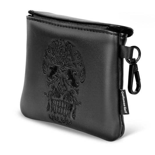 Black PU Skull Embroidery Single-ear Magnet Square Putter Cover