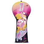 Miami Flamingo Driver Head Cover