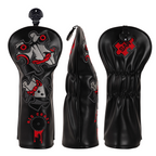 Black Saw Cry Series Embroidered Wooden Head Cover Sets