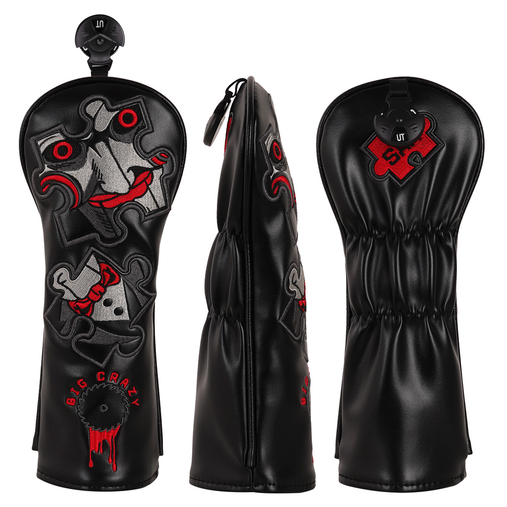 Black Saw Cry Series Embroidered Wooden Head Cover Sets