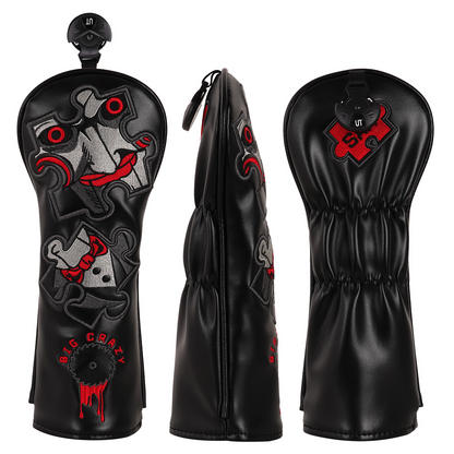 Black Saw Cry Series Embroidered Wooden Head Cover Sets