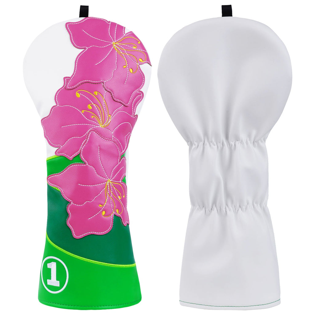 White Azalea Driver Head Cover