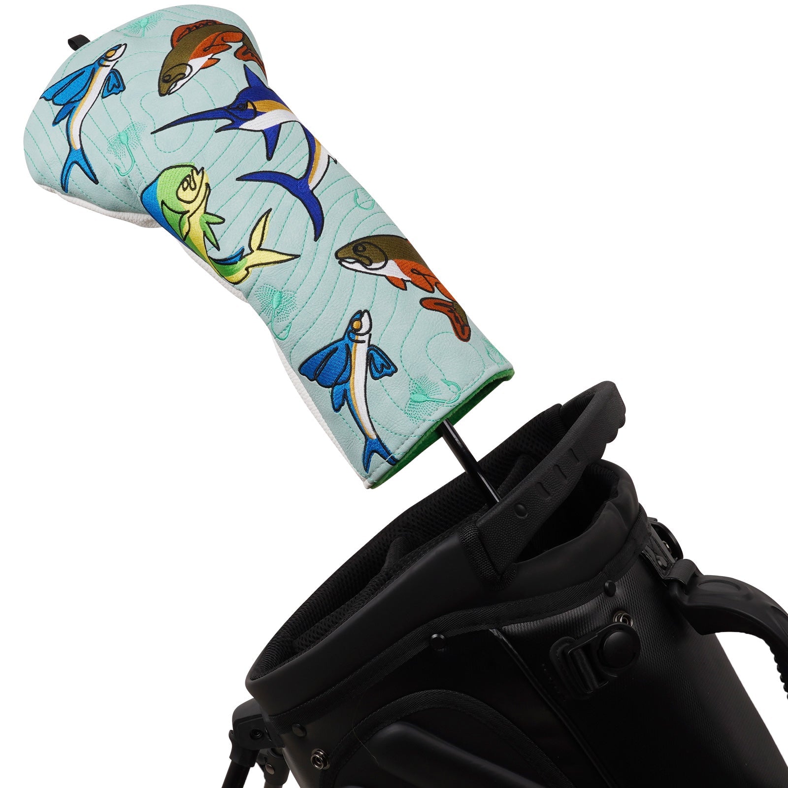 Green Fishing Driver Head Cover