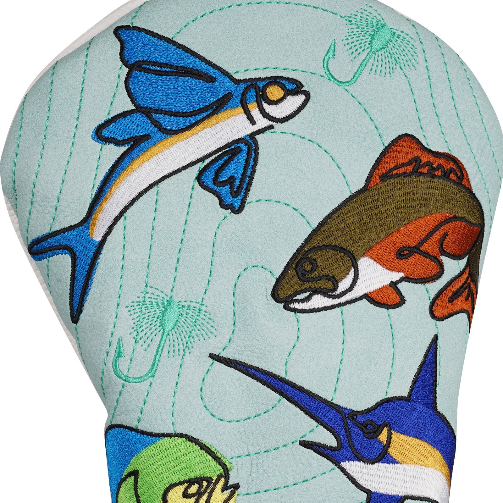 Green Fishing Driver Head Cover