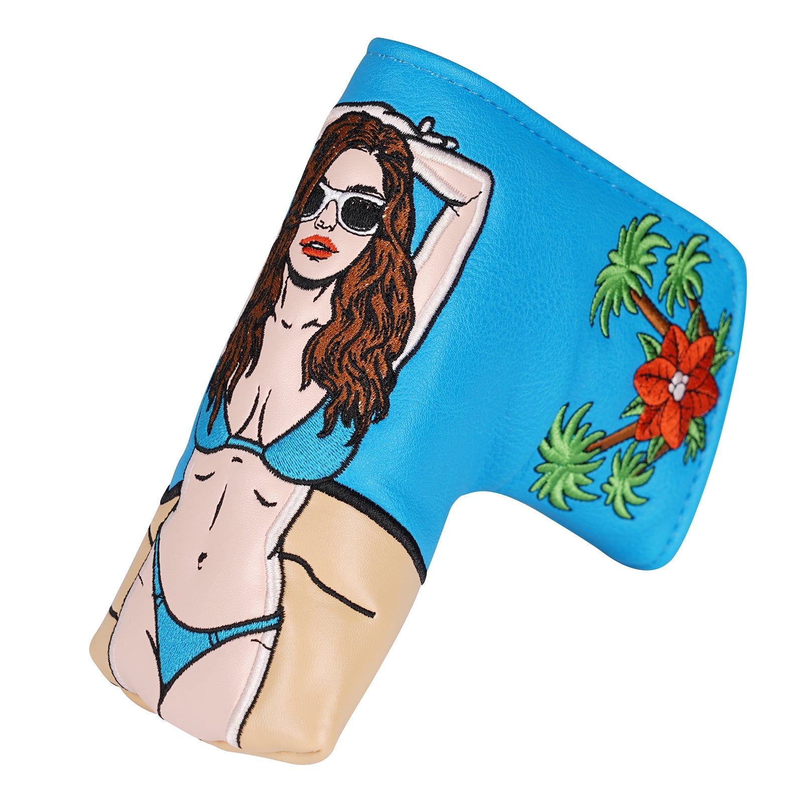 Blue Bikini Beauty Golf Head Cover Set