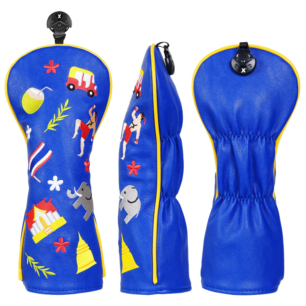 Blue Thai Custom Golf Head Cover Set
