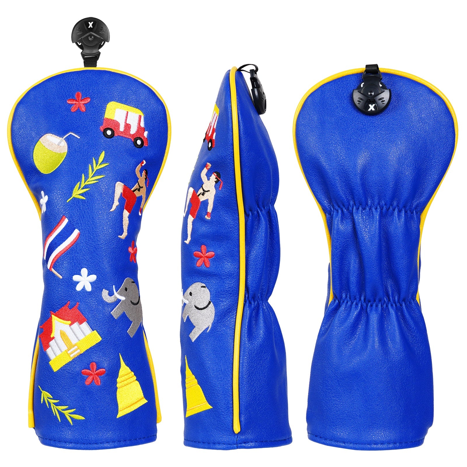 Blue Thai Custom Golf Head Cover Set