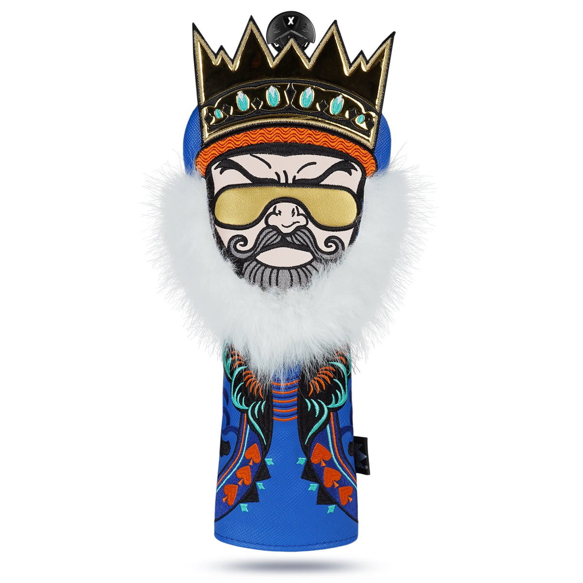 King of Golden Sunglasses Golf Headcover Set