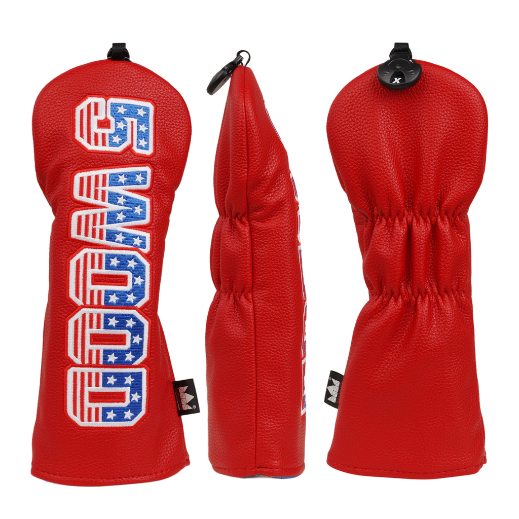 Flag in English Wood Headcover Set