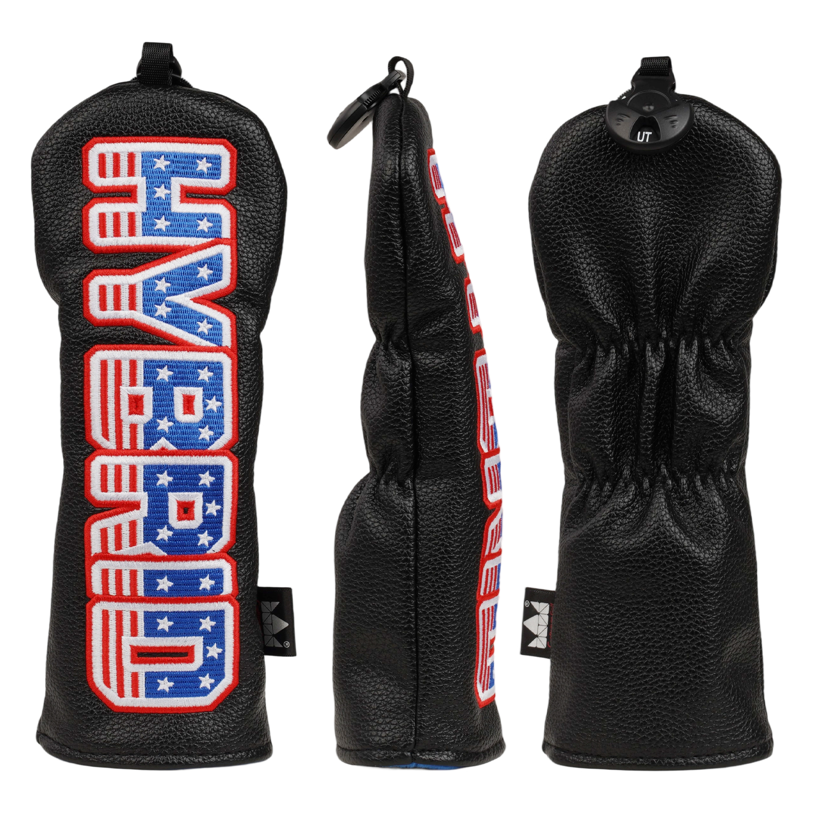 Flag in English Wood Headcover Set