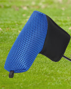Blue Black Mesh Golf Blade Putter Headcover