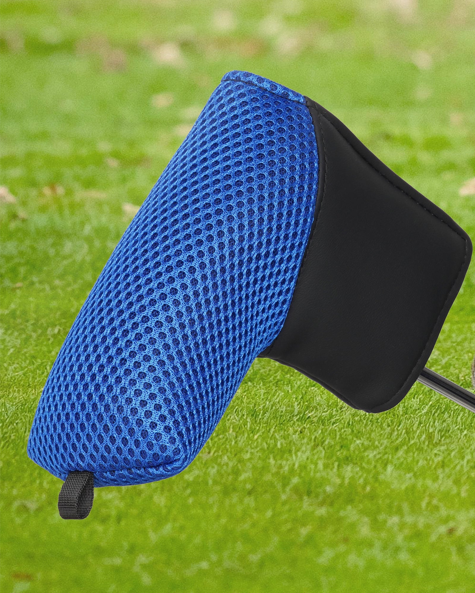 Blue Black Mesh Golf Blade Putter Headcover