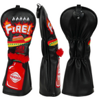 Yellow Red Black Chili Pepper Sauce Golf Headcover Set
