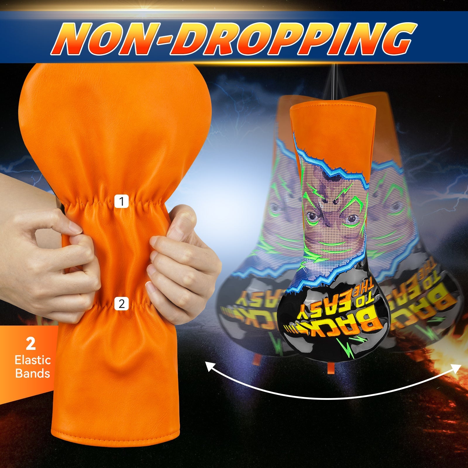 The Orange Dr. Brown Series Golf Headcover Set