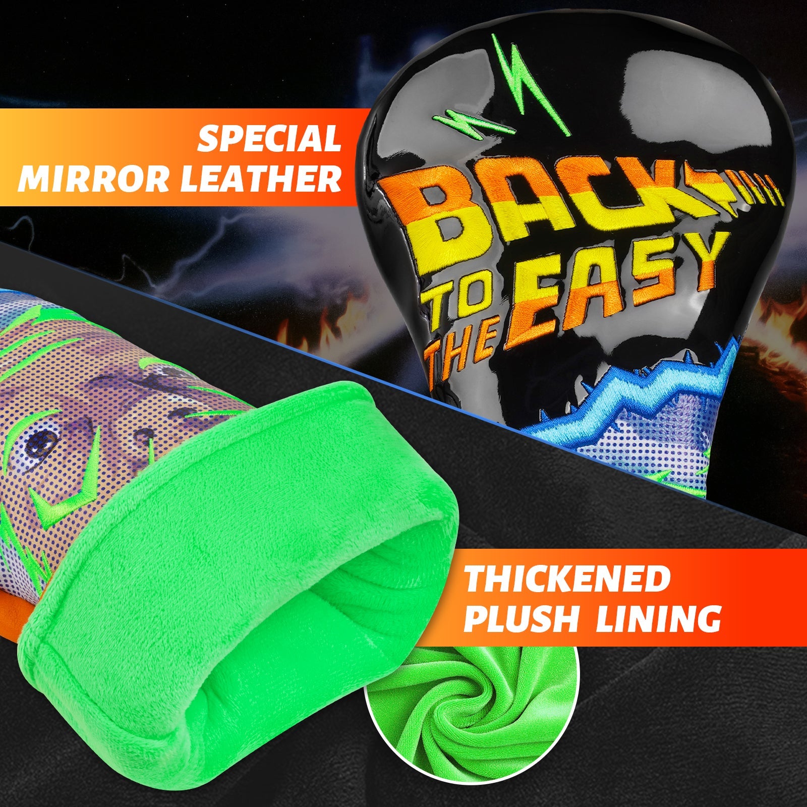 The Orange Dr. Brown Series Golf Headcover Set