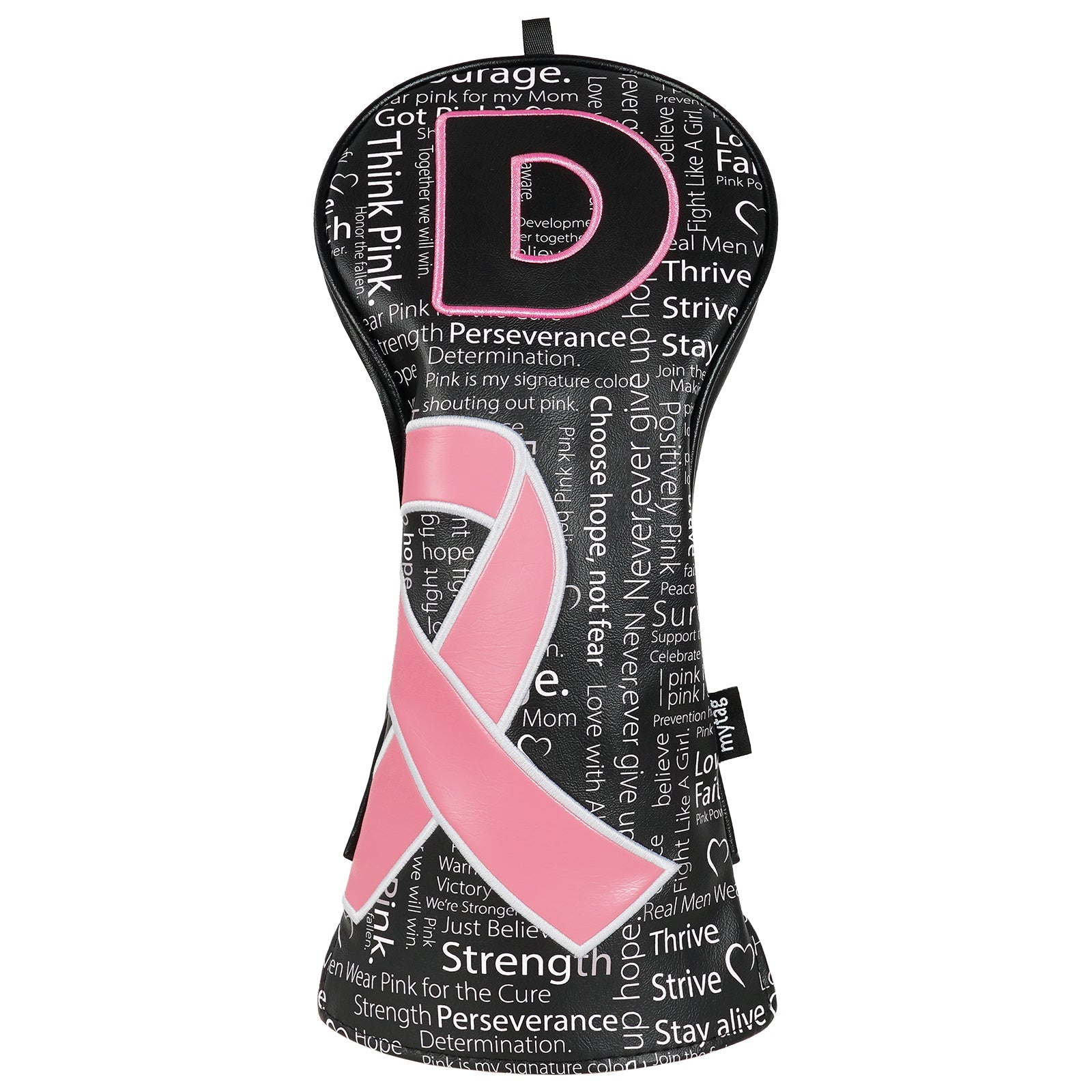 Prevention of Breast Cancer Driver Golf Head Cover