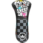 Plaid Bird Embroidery Golf Driver Putter Cover