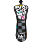 Plaid Bird Embroidery Golf Driver Putter Cover