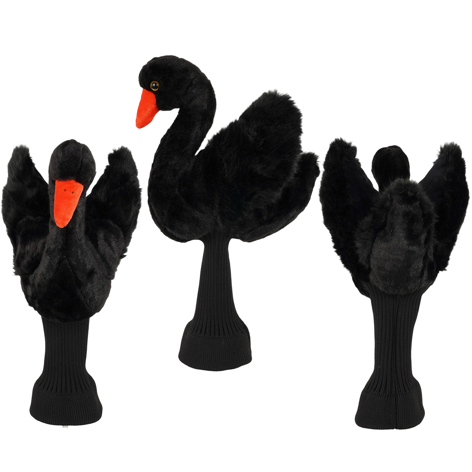Black Swan Plush Animal Headcover