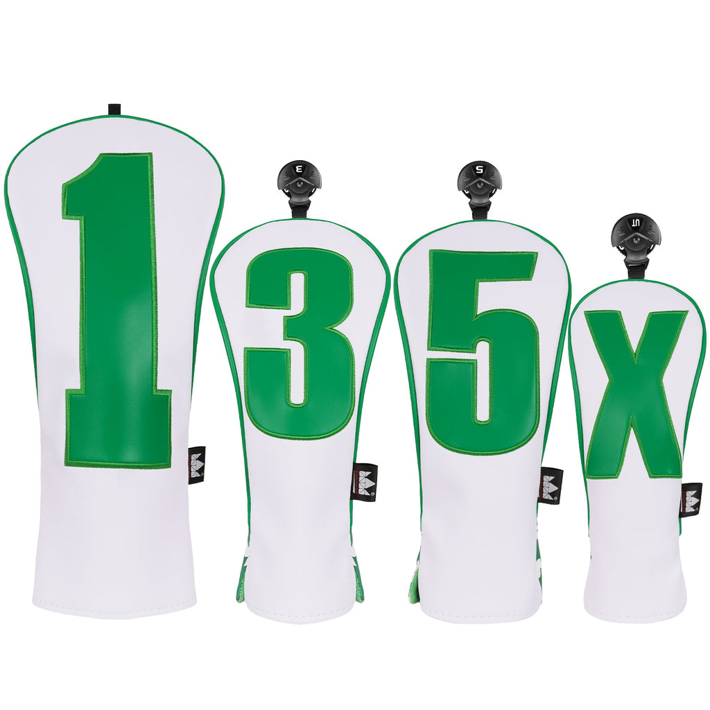 Green Summer Numbers Golf Headcover Set