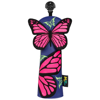 Blue Butterfly Driver Golf Headcover
