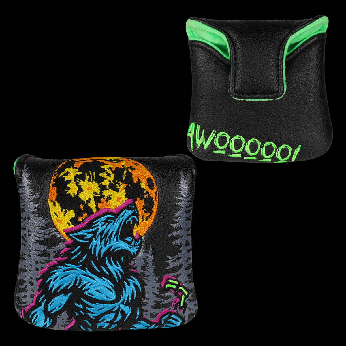 Black Werewolf Putter Golf Headcover