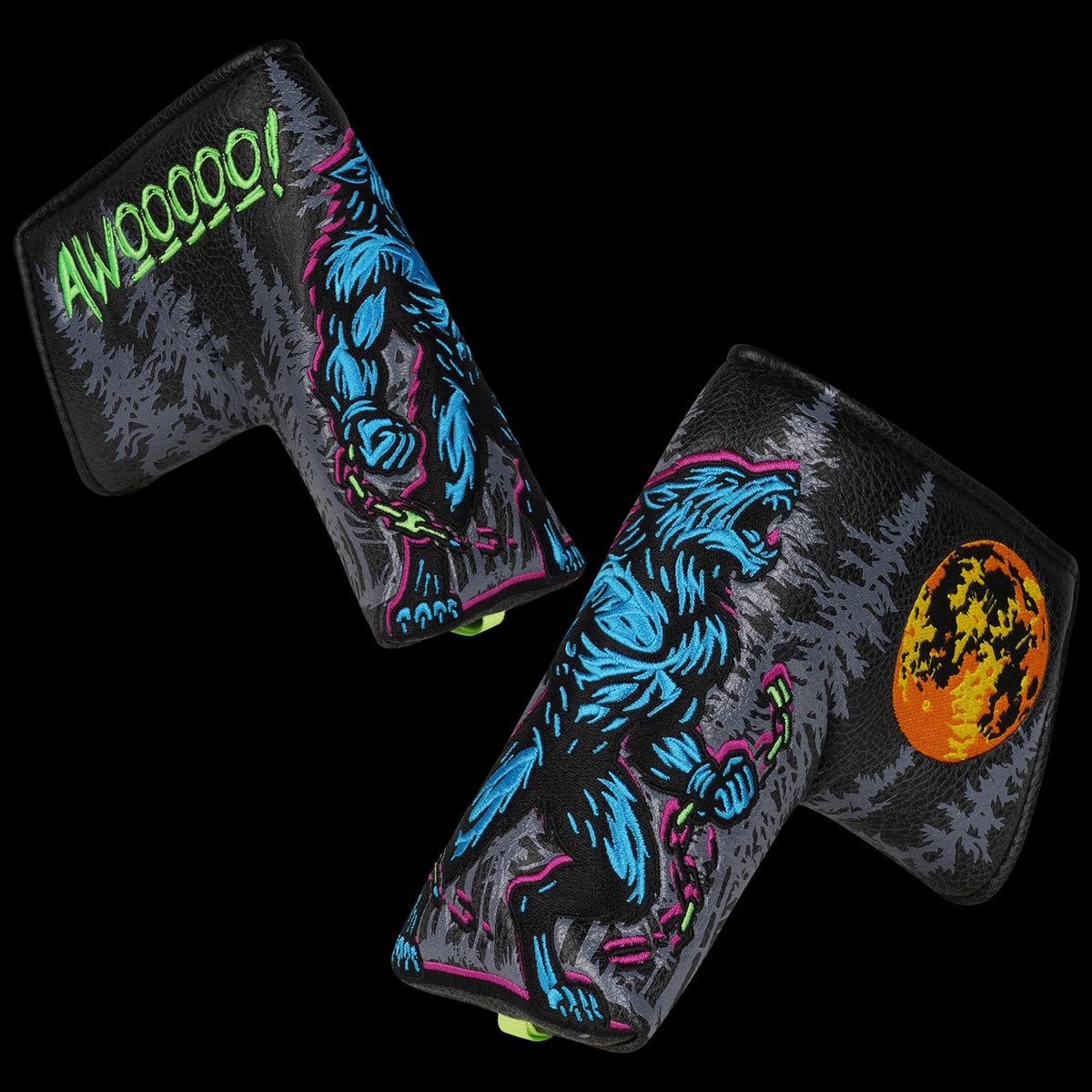 Black Werewolf Putter Golf Headcover