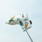 White 19-Hole Widen Blade Putter Cover