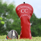 Red BUSHWOOD CC Driver Putter Head Cover
